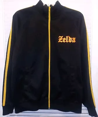 Buy 2004 Nintendo Men's Olde School Zelda Full Zip Up Track Jacket Size Small • 15.78£