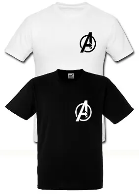 Buy 2pc Marvel Avengers Logo T Shirt Infinity War Endgame Captain America Youth Kids • 10.99£