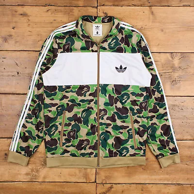 Buy Vintage Adidas Track Jacket L Bape Camo Camouflage Green Zip • 149.99£