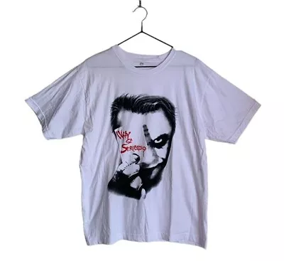 Buy Batman Joker Why So Serious Heath Ledger The Dark Knight T-Shirt Mens Large VGC • 14.02£