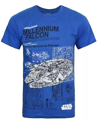 Buy Star Wars Blue Short Sleeved T-Shirt (Mens) • 14.99£
