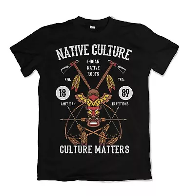 Buy Native Culture Mens T Shirt American Pop Gift Him Indian Tribal S-3XL  • 13.99£