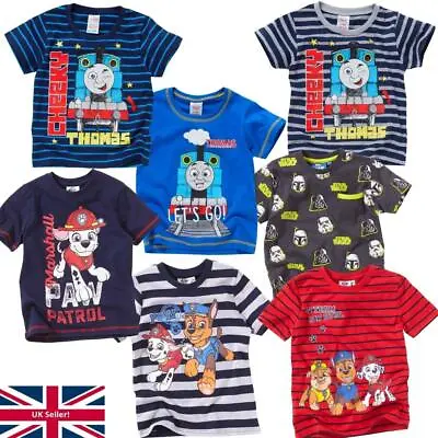 Buy Kids Character T-Shirts Tops Short Sleeve Novelty Cotton Official Brand Boy Girl • 6.99£