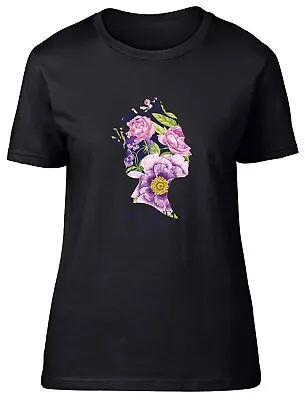 Buy Her Majesty Death Of Queen Elizabeth II Purple Flower Fitted Women T Shirt Gift • 8.99£