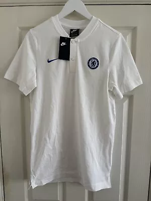 Buy Nike Chelsea FC Grandad Style Collar T Shirt • 10£