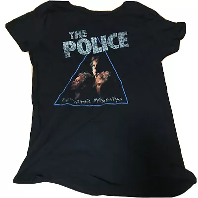 Buy The Police T Shirt 8 Rare Womens Music Memorabilia Merchandise Rock Band Fashion • 6.32£