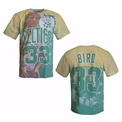 Buy Mitchell & Ness Boston Celtics Larry Bird 33 Mens T-Shirt BMTRKT18007 BCEKYGNLBI • 13.99£