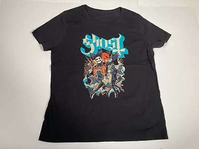 Buy VTG Womens T Shirt Medium Large - GHOST Band Swedish Heavy Metal Punk Rock Roll • 18.90£