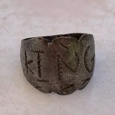 Buy Rare Ancient Antique Solid Silver Viking Ring Authentic Artifact • 33.07£