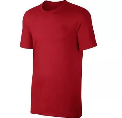 Buy Mens Plain Crew Neck Cotton Gym Work Casual Short Sleeve T-shirt Tee Top S-5XL • 4.40£