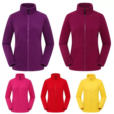 Buy Womens Ladies Fleece Jacket Full Zip Up Warm Classic Micro Fleece Anti Pill Tops • 6.42£