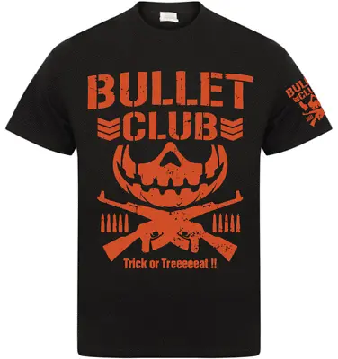 Buy Bullet Club Halloween T-shirt -XS-XXXL- M/F- New Japan Villain NJPW Kenny Omega • 14.99£