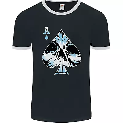 Buy Ace Of Spades Skull Mens Ringer T-Shirt FotL • 9.99£