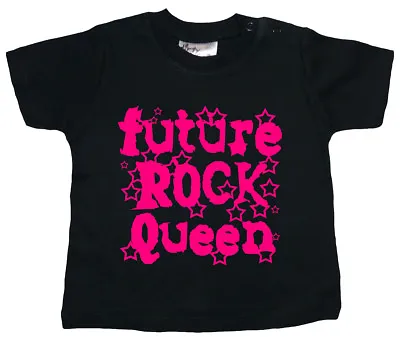 Buy Baby Rock T-Shirt  Future Rock Queen  Rock Metal Grunge Music Band • 10.95£