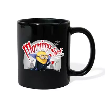 Buy Minions Merch Dave Mornings Suck Official Full Color Mug, One Size, Black • 17.99£