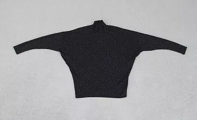 Buy Wallis T Shirt Womens Small Navy Animal Print Long Sleeve High Neck Top • 6.58£