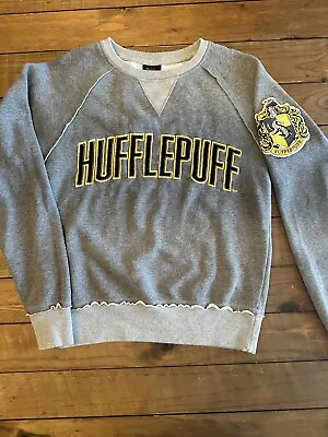 Buy Universal Studios Wizarding World Of Harry Potter Hufflepuff Gray Sweatshirt XS • 16.96£