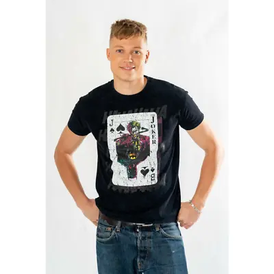 Buy Joker Adult Unisex Acid Wash Playing Card T-Shirt Adults Top Tee Black • 23.99£
