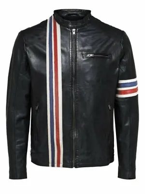 Buy Easy Rider Captain America Biker Leather Jacket • 159.99£