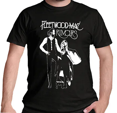 Buy Fleetwood Mac T Shirt Rumours Album Officially Licensed Rock Band Tee Black S-5X • 14.37£
