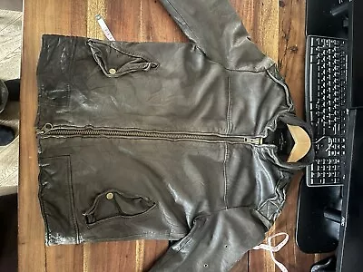 Buy All Saints Leather Jacket Mens Small • 50£