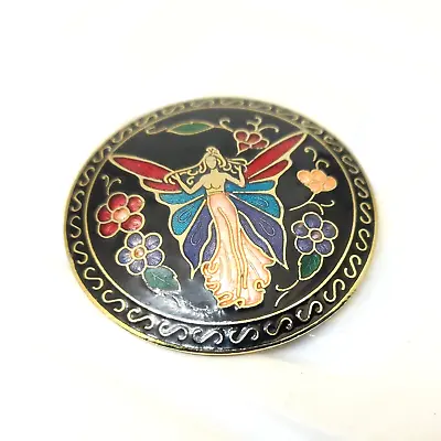 Buy Vintage Enamel Fairy Brooch Mystical Brooch Romantic Jewelry Gift For Women • 18£