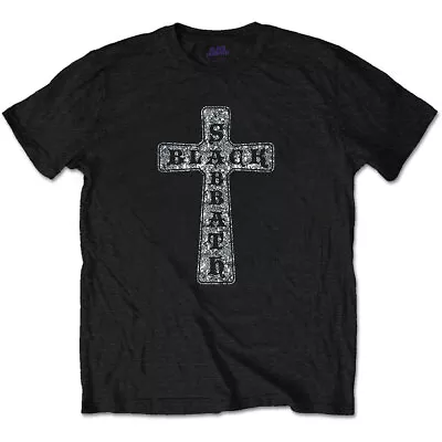 Buy Black Sabbath 'Cross Diamante' Black T Shirt - NEW • 15.49£