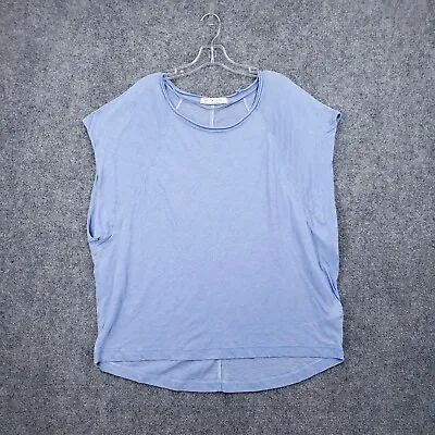 Buy We The Free T-Shirt Womens M Medium Blue Sleeveless Tank Scoop Neck Blouse • 18.99£