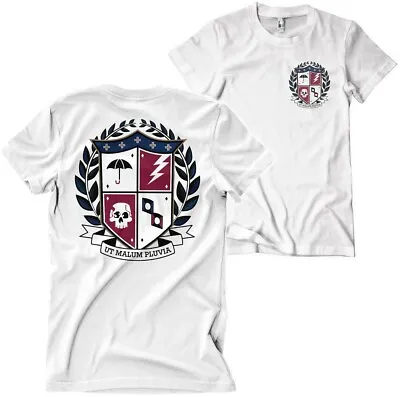 Buy Umbrella Academy Ut Malum Pluva Shield T-Shirt White • 29.13£