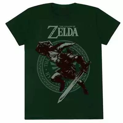Buy Nintendo Legend Of Z - Link Pose Unisex Green T-Shirt Small - Small  - H777z • 10.69£