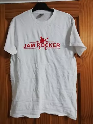 Buy New Unisex Medium M White Gildan Jam Rocker Guitarist Music 100% Cotton T-shirt • 8.99£