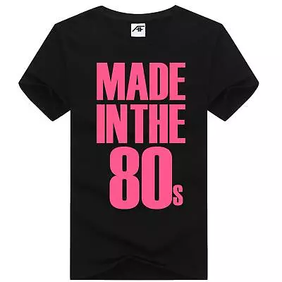 Buy Ladies Made In The 80's Printed T Shirt Girls Round Neck Novelty Top Tees • 9.97£