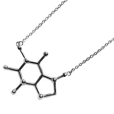 Buy Chemical Necklace Alloy Miss Organic Chemistry Jewelry Silver Pendant • 7.28£