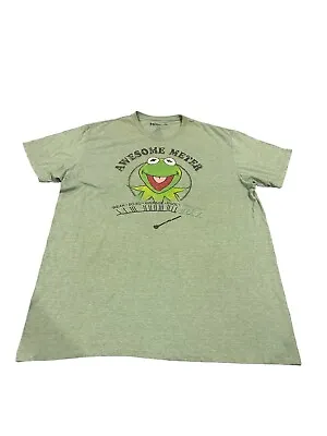 Buy Vintage The Muppets Men’s T-shirt Size XL Green Short Sleeve Kermit The Frog Y2K • 13.03£