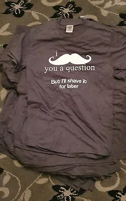 Buy Humorous Joke Funny Tshirts Mens Medium Movember Stag Shirts Cotton • 6.99£