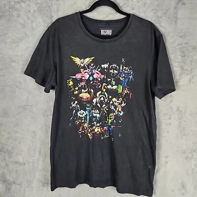 Buy Blizzard Overwatch Mens T Shirt Size Large Black Neon Characters Double Sided • 8.69£