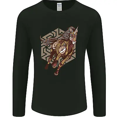 Buy Steampunk Unicorn Mens Long Sleeve T-Shirt • 12.99£
