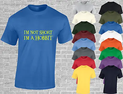 Buy I'm Not Short I'm Hobbit Mens T Shirt Funny Lord Of The Joke Gift Idea Fan Rings • 7.99£