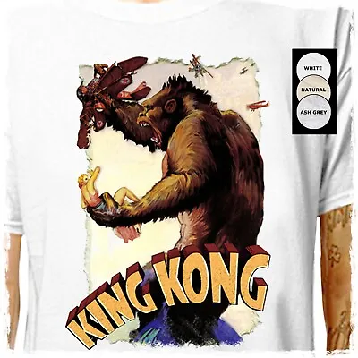 Buy T-Shirt (WHITE - XL): King Kong / Classic Horror Monster Movie Gorilla Ape • 11.75£