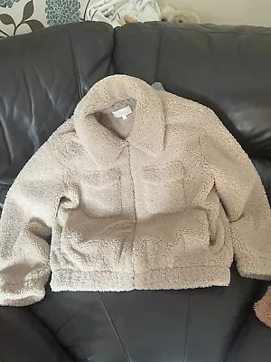 Buy Next Ladies Teddy Sherpa Jacket Size 14 • 15£