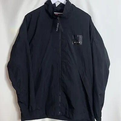 Buy Nike Air Varsity Woven Men's Packable Full Zip Jacket Black Size Small • 35£