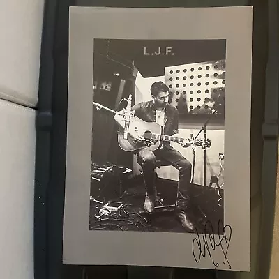 Buy Hand Signed Liam Fray (courteeners) Poster Cool Art Black White Grey Music Merch • 10£