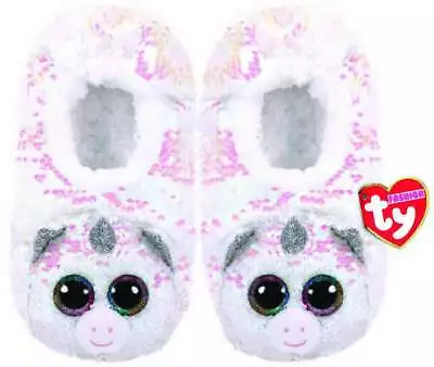 Buy Ty Diamond Unicorn Slippers Sequin Small Medium Large New With Tags • 16.95£