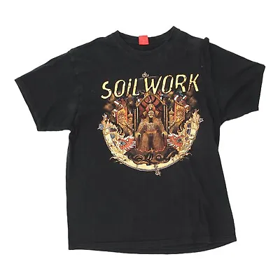 Buy Soilwork The Panic Broadcast Mens Black Tshirt | Swedish Death Metal Band VTG • 25£