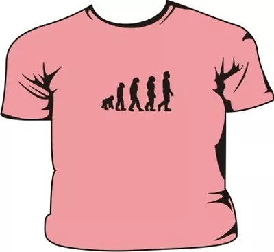 Buy Evolution Of Man Pink Kids T-Shirt • 6.99£