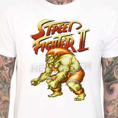 Buy Street Fighter 2 Blanka T-shirt - Mens & Women Sizes S-XXL Retro Gaming 90s M L • 15.99£