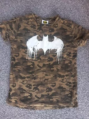 Buy Next Boys Batman Camo T-Shirt Age 10 Years • 2.99£