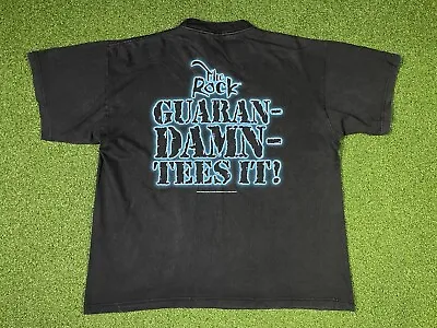 Buy WWF The Rock Vintage T Shirt Brahma Bull THE ROCK GUARAN DAM TEES IT - XL 2000 • 39.99£