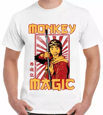 Buy Monkey Magic T-Shirt Mens Retro Chinese Fantasy TV Show 70's 80's Martial Arts • 12.94£