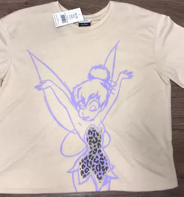 Buy Disney Girls Tinkerbell Cropped T Shirt Age 12-13 Years NEW • 8.50£